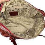 Brighton  Alligator Embossed Leather Shoulder‎ Handbag Purse Bag Red Heart Charm Photo 7