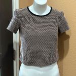 BCBGeneration  brown and black short sleeve blouse Photo 0