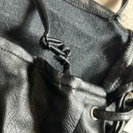 superdown  faux leather lace up sides top Photo 3