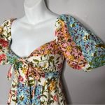 ASOS  Babydoll Mini Tea Dress Size 2 Cottagecore Coquette Regency Patchwork Fairy Photo 1