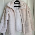 Boutique Ivory White Faux Fur Coat Photo 0