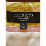 Talbots Julianne Moore Era Ivory And Gold Floral Print Cotton Pencil Skirt 4P Photo 4