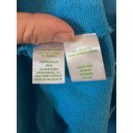 Lilly Pulitzer LUXELETIC Beach Comber Blue Long Sleeve Sweatshirt Pockets Size L Photo 2