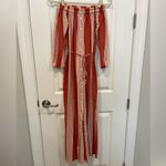 Faithfull the Brand  Striped Off the Shoulder Button Maxi Dress Photo 1