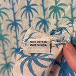 Roberta Roller Rabbit Roller Rabbit Tropical Tunic Size Small Coverup Palm Tree Beach Summer Top Blue Photo 8