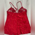 Intimate Attitudes Women’s Vintage Red Lace Slip Dress Adjustable Straps Size 1X Photo 5