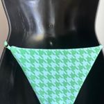 Skatie  sz L‎ Green Houndstooth High Cut Bikini Bottoms (NWT) Photo 9