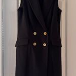 Calvin Klein  Black Blazer Sleeveless Mini Dress Photo 0