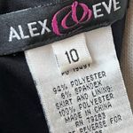 Alex & Eve vintage black floral bubble hem mini dress prom wedding guest Y2K Size M Photo 8