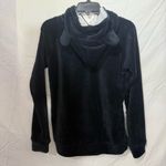 Elegant Black Fleece Hoodie with Pom Photo 1