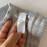 Aerie  Waffle Knit Bralette – Women’s Medium Gray Deep V Soft Lounge Bra Photo 5