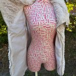 FEVER Faux Fur Zip Front Soft Shaggy Cowl Neck Vest Ivory Lined Pockets Size L Size L Photo 4