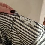 Madewell Stripe-Play Button-Back Tee Grey and White Dress Photo 7