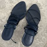 Cult Gaia NEW Soleil Lace Up Strappy Heel Sandals, Navy EU Size 42 Retail $388 Photo 6