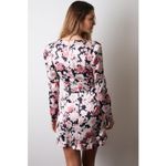 Bardot Womens Dress Size 12 Mini Floral Black Ruffle Samara Rose Garden NEW Photo 4