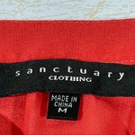 Sanctuary  Burnt Orange Sheer Long  Sleeve Shirt Size  Medium Photo 1