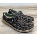 Hey Dude Shoes Wendy Sox Leo Brown Women’s Size 6 Slip On Loafer Fabric Leopard Photo 12