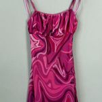 Princess Polly Rosey Mini Dress Women's 4 Pink Mesh 70s Party Going Out Babydoll Photo 6