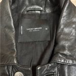 Lucky Brand Leather Trucker Jacket size XS Photo 1