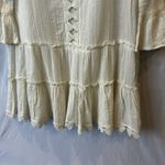 Spiaggia Dolce Cover Up Womens Size XS Lace Sheer Off White Cotton Sheer Swim Photo 4