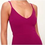 Lulus  Women's M Pink Bodycon Sleeveless Midi Dress Party Cocktail Photo 1