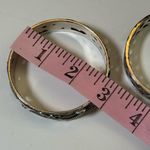 Brighton LE LOUVRE Heart Black Swarovski Crystal Silver Bangle Bracelet Photo 7