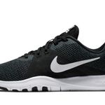 Nike NWT 🖤🤍 WIDE Womens Flex Trainer Black and Silver Sneakers, Size 8.5 WIDE Photo 1