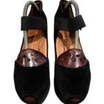 L'Amour Des Pieds Amadour Black Suede Leather Platform Shoes Womens Size 10 Photo 0