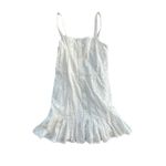 Alexis  for Target White Eyelet Sleevless Pleated Mini Dress Ruffle Summer Casual Photo 4