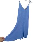 Free People FP Beach  Ribbed Knit Swing Blue Sleeveless Roper Size Large Photo 5