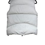 Ralph Lauren Vintage Down Puffer Vest Blue Label Zip Pockets Cream Women’s M Photo 5