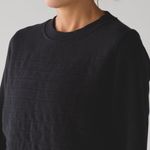 Lululemon  Fleece Be True Crew  Pullover Sweatshirt Black Photo 1