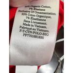 Everlane  The Oversized Polo XS Organic Cotton Goji Berry Red EUC Photo 6