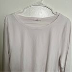 Good American  Long Sleeve Cropped Crewneck Top White Photo 3