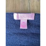 Lilly Pulitzer Navy Blue Tassel Hem Sweater XS Cotton Lightweight Knit preppy Photo 4