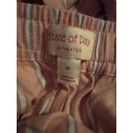 Brand New State of Day Women's Size Medium Pink White Lounge Pants Sleepwear Photo 4