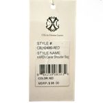 Christian LaCroix NWT CXL by  Karen Caviar Shoulder
Bag - Red Photo 5