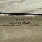 Talbots Black Loafers Flats Faux Crocodile Embossed Leather Gold Buckles 7.5 Photo 9