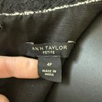 Ann Taylor  Petite Black White Tweed Tiered‎ Flared Cap Sleeve Dress Size 4P Photo 4