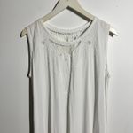 Jane Ashley Vintage Nightgown Women M White Cottagecore 100%Rayon Tradwife Lace Photo 9