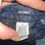 American Eagle distressed sequin low rise 4 skinny jeans Photo 2