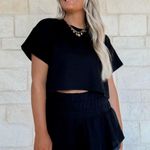 Black Skort Lounge Set Photo 0