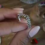Pandora Wheat grains wishbone ring Photo 1