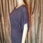 NWT Luluira Miss Behavin Knit Mocha/Brown Draped Capped Sleeve Midi Dress Photo 5