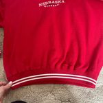 Vintage Red Nebraska Huskers retro preppy oversized crewneck size medium Photo 4