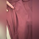 Halara Flex DayStretch High Waisted Work Flare Pants Zip Pockets Burgundy NWT 2X Photo 3