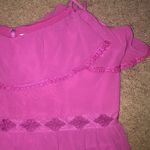 Dress the Population Dream Floral Lace Tiered Tie Strap Sundress Hibiscus XXL Photo 6