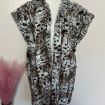 Rachel rachel roy • animal print faux fur vest Black Size XS Photo 1