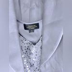 BNWT TAHARI LUXE Women’s Silver Business Suit Set Gray Size 4 Photo 10