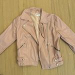 Super down Revolve Pink Leather jacket Photo 0